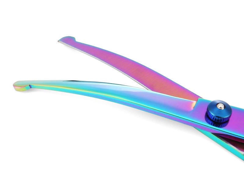 Mogoko Cat Dog Curved Scissors with Safe Round Tip, Stainless Steel Pet Grooming Shears - Image 5